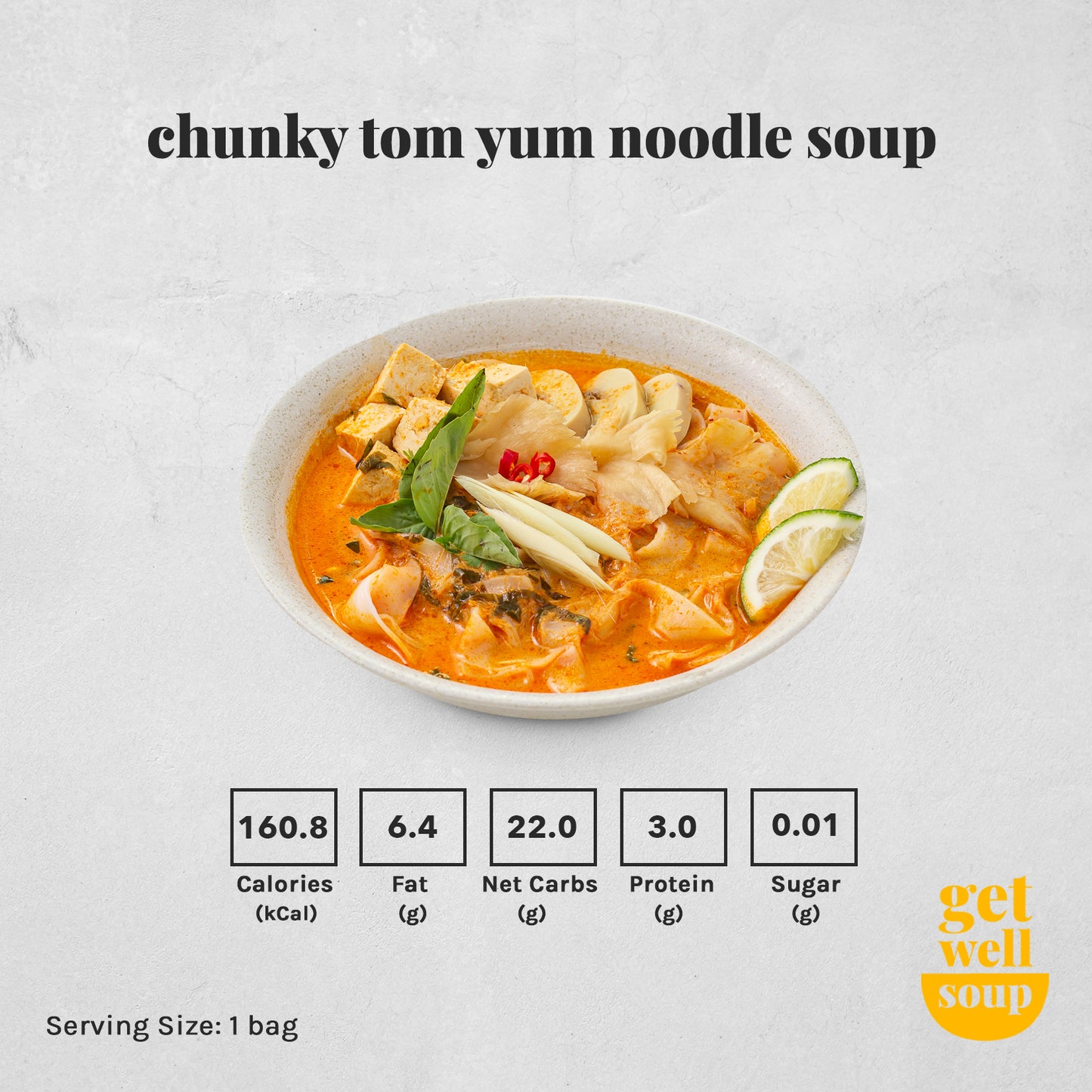 chunky tom yum noodle soup  | tom yum noodle soup | vegetarian soup | low carb soup | dairy free soup | soup ph | soup in manila | get well soup